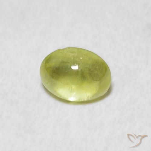 9,17 ctw natürlicher limettengrün Sphene, Oval, Transparent