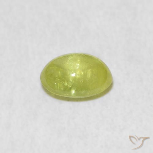9,17 ctw natürlicher limettengrün Sphene, Oval, Transparent