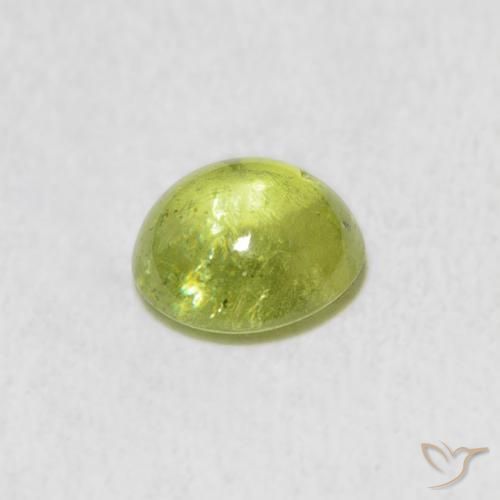 9,17 ctw natürlicher limettengrün Sphene, Oval, Transparent