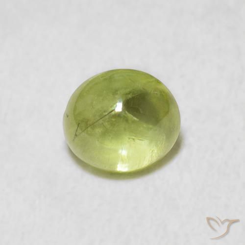 1.42ct Natürlicher limettengrün Sphene, Oval, Transparent