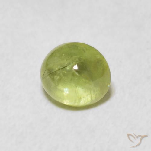 9,17 ctw natürlicher limettengrün Sphene, Oval, Transparent