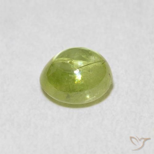 9,17 ctw natürlicher limettengrün Sphene, Oval, Transparent