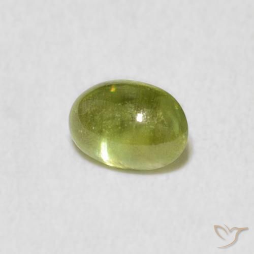 9,17 ctw natürlicher gelblich-grün Sphene, Oval, Transparent
