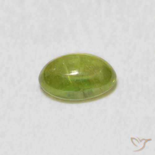 9,17 ctw natürlicher gelblich-grün Sphene, Oval, Transparent
