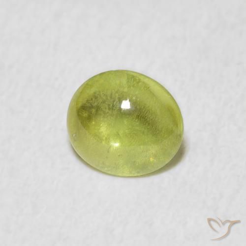 9,17 ctw natürlicher limettengrün Sphene, Oval, Transparent