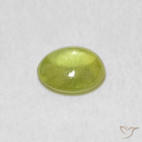 9,17 ctw natürlicher limettengrün Sphene, Oval, Transparent