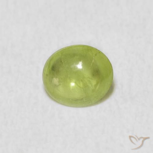 0.68ct Natürlicher limettengrün Sphene, Oval, Transparent