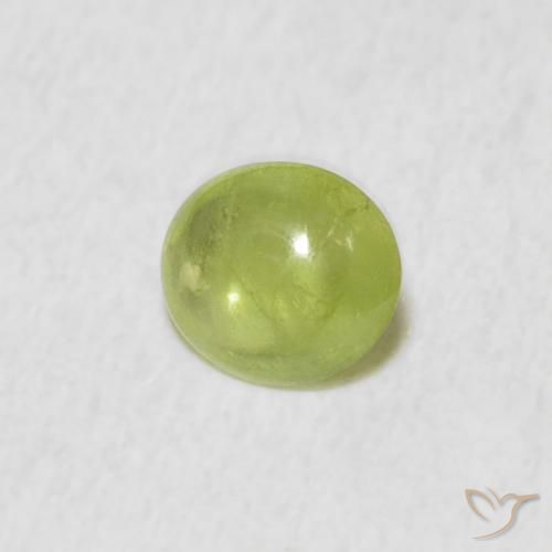 9,17 ctw natürlicher limettengrün Sphene, Oval, Transparent