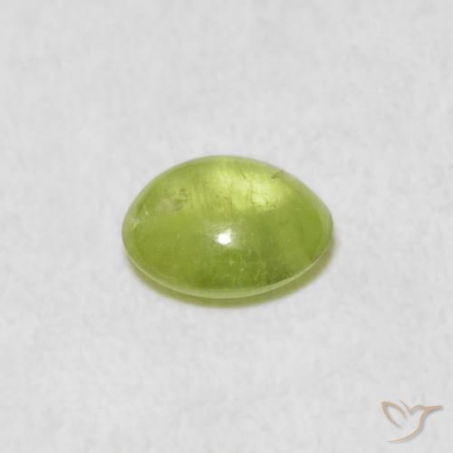 9,17 ctw natürlicher limettengrün Sphene, Oval, Transparent