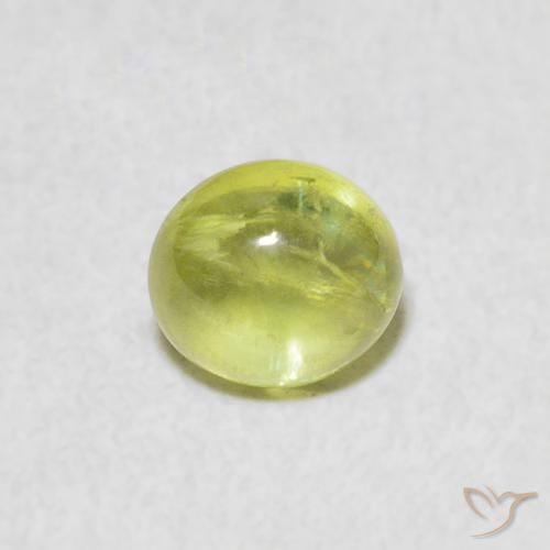 1.08ct Natürlicher limettengrün Sphene, Oval, Transparent
