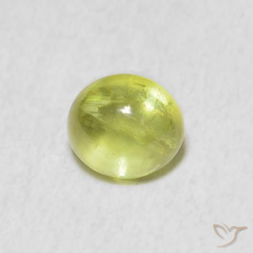 9,17 ctw natürlicher limettengrün Sphene, Oval, Transparent