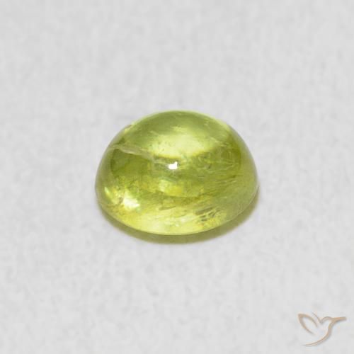 9,17 ctw natürlicher limettengrün Sphene, Oval, Transparent