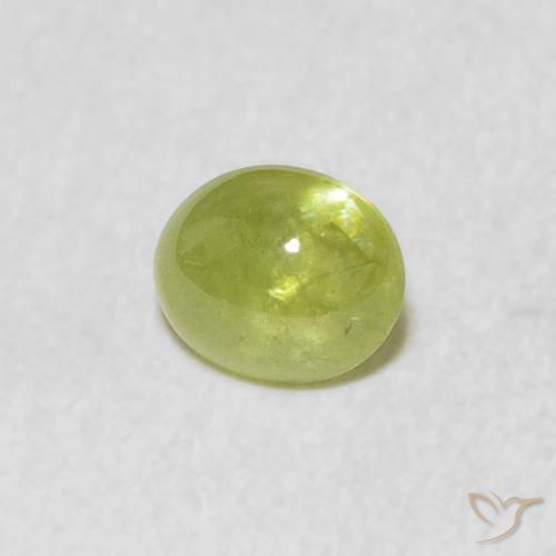 9,17 ctw natürlicher limettengrün Sphene, Oval, Transparent