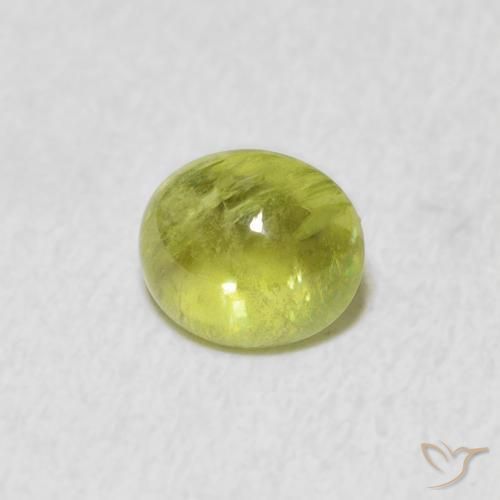 9,17 ctw natürlicher limettengrün Sphene, Oval, Transparent