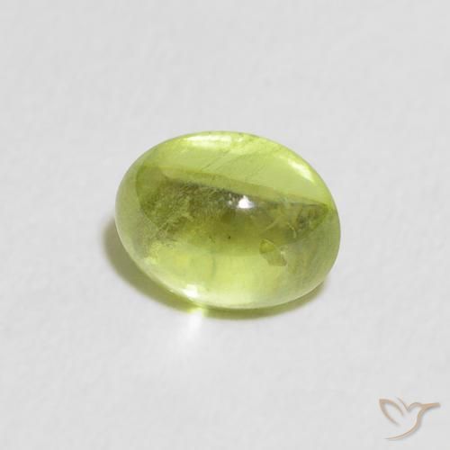 9,17 ctw natürlicher hellgrün Sphene, Oval, Transparent