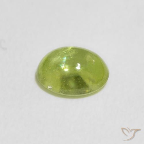 9,17 ctw natürlicher hellgrün Sphene, Oval, Transparent