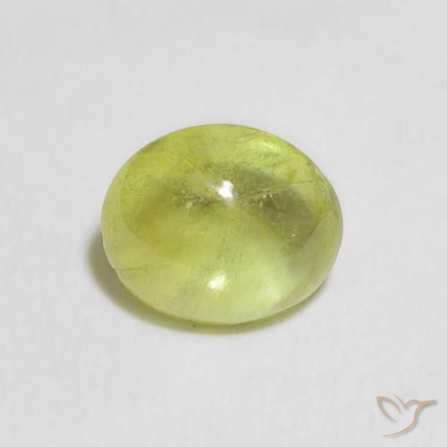 1.32ct Natürlicher hellgrün Sphene, Oval, Transparent