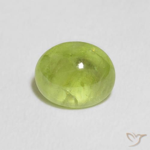 1.04ct Natürlicher Lebendiges grün Sphene, Oval, Transparent