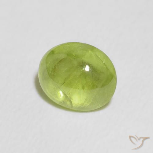 9,17 ctw natürlicher Lebendiges grün Sphene, Oval, Transparent