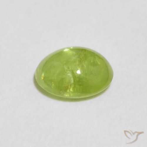9,17 ctw natürlicher Lebendiges grün Sphene, Oval, Transparent
