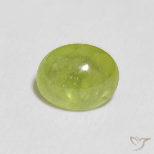 1.15ct Natürlicher Lebendiges grün Sphene, Oval, Transparent