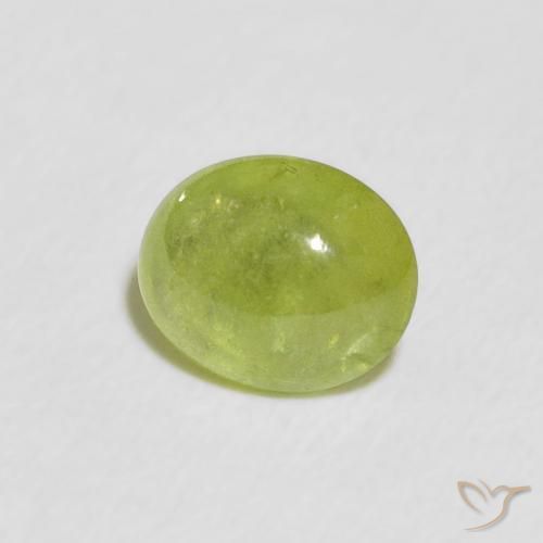 9,17 ctw natürlicher Lebendiges grün Sphene, Oval, Transparent