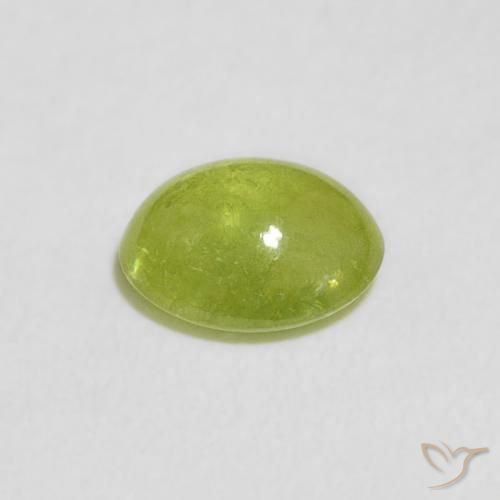 9,17 ctw natürlicher Lebendiges grün Sphene, Oval, Transparent