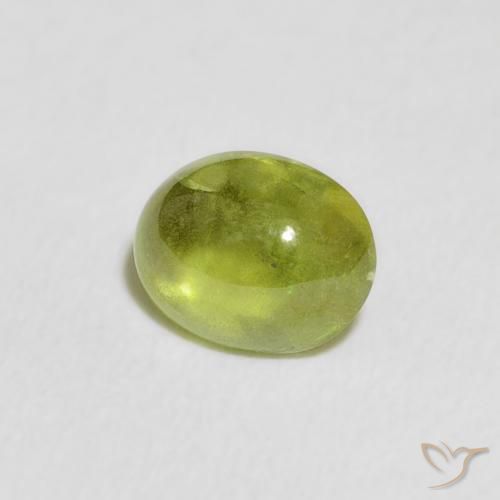 9,17 ctw natürlicher Olivgrün Sphene, Oval, Transparent