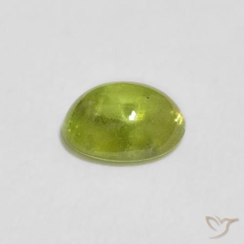9,17 ctw natürlicher Olivgrün Sphene, Oval, Transparent