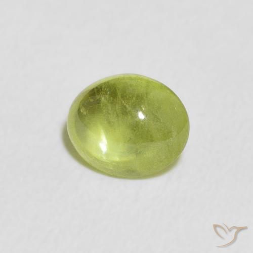 9,17 ctw natürlicher Lebendiges Gelbgrün Sphene, Oval, Transparent