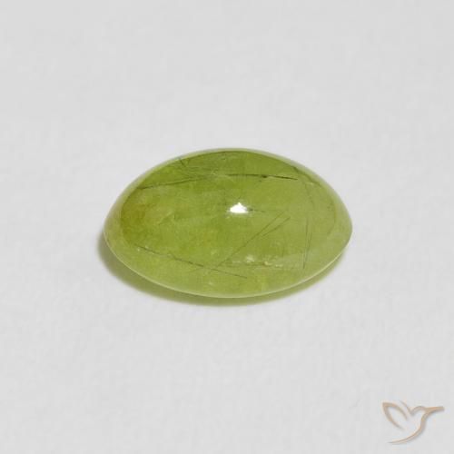 9,17 ctw natürlicher Olivgrün Sphene, Oval, Transparent