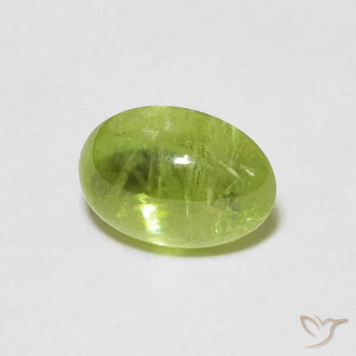 9,17 ctw natürlicher hellgrün Sphene, Oval, Transparent