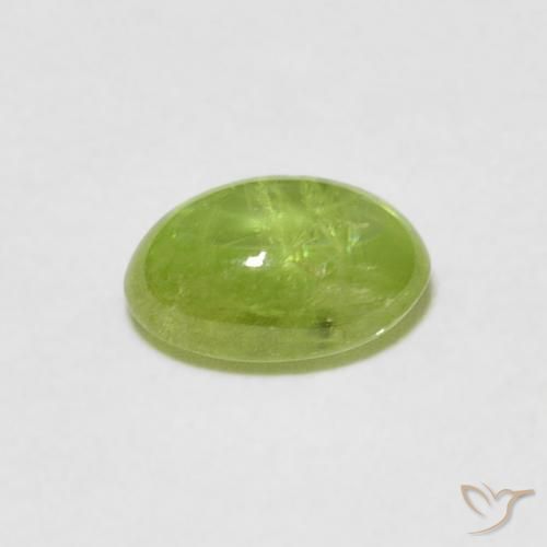 9,17 ctw natürlicher hellgrün Sphene, Oval, Transparent