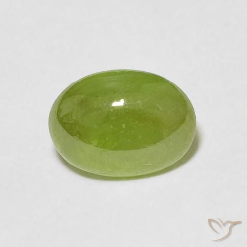 1.20ct Natürlicher Mittelgrün Sphene, Oval, Transparent