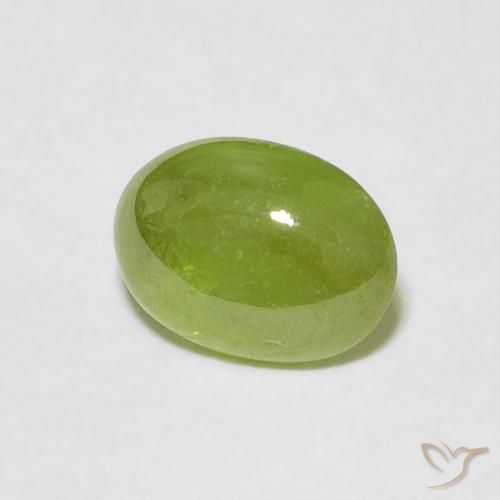 9,17 ctw natürlicher Mittelgrün Sphene, Oval, Transparent