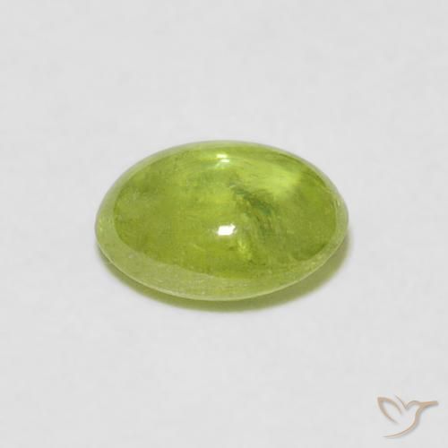 9,17 ctw natürlicher limettengrün Sphene, Oval, Transparent