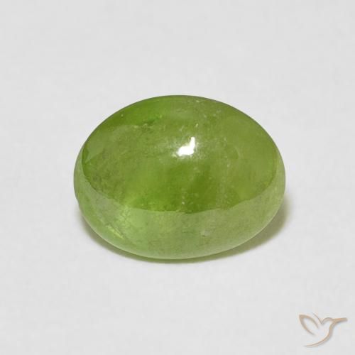 1.16ct Natürlicher Mittelgrün Sphene, Oval, Transparent