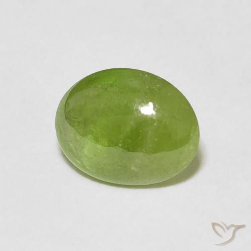 9,17 ctw natürlicher Mittelgrün Sphene, Oval, Transparent