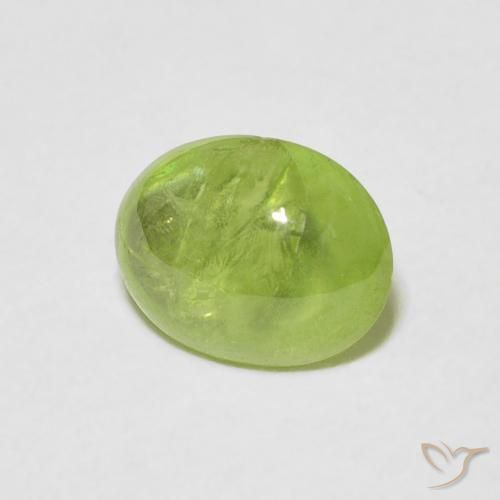 9,17 ctw natürlicher Leichtes lebendiges Grün Sphene, Oval, Transparent