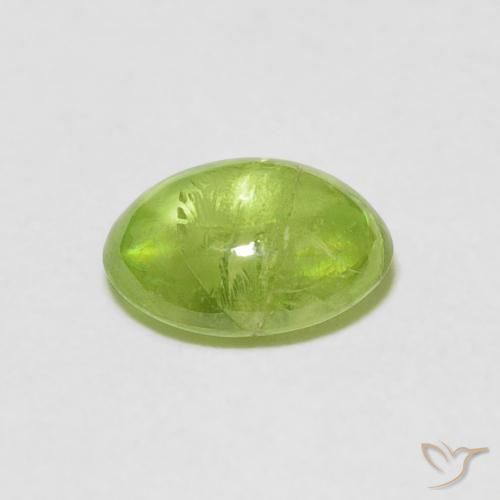9,17 ctw natürlicher Leichtes lebendiges Grün Sphene, Oval, Transparent