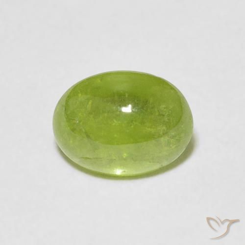 1.41ct Natürlicher Mittelgrün Sphene, Oval, Transparent