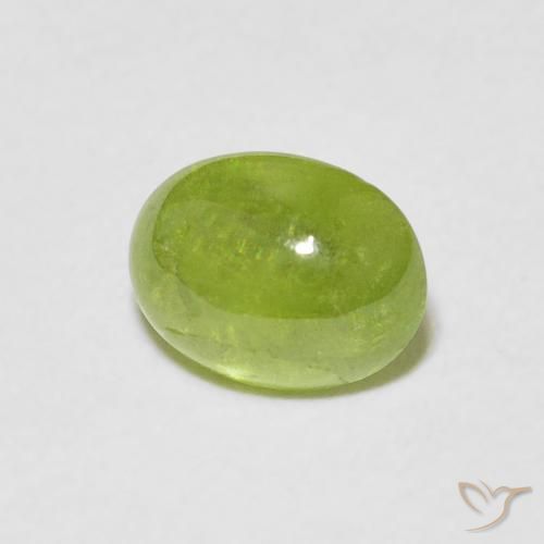 9,17 ctw natürlicher Mittelgrün Sphene, Oval, Transparent