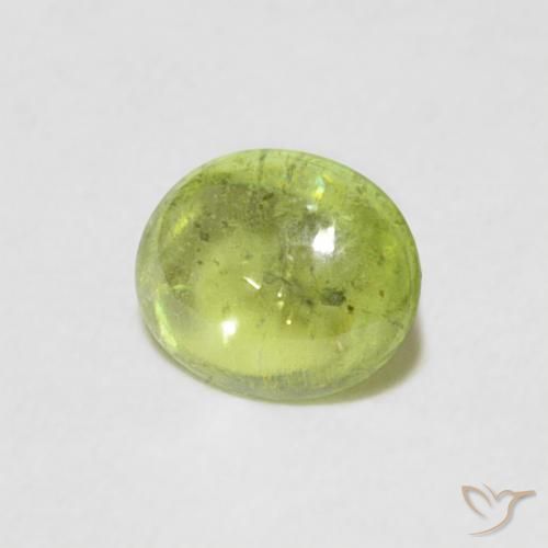 9,17 ctw natürlicher Mittelgrün Sphene, Oval, Transparent
