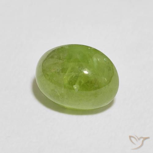 9,17 ctw natürlicher Mittelgrün Sphene, Oval, Transparent