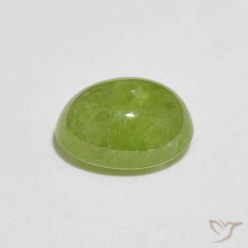 9,17 ctw natürlicher Mittelgrün Sphene, Oval, Transparent