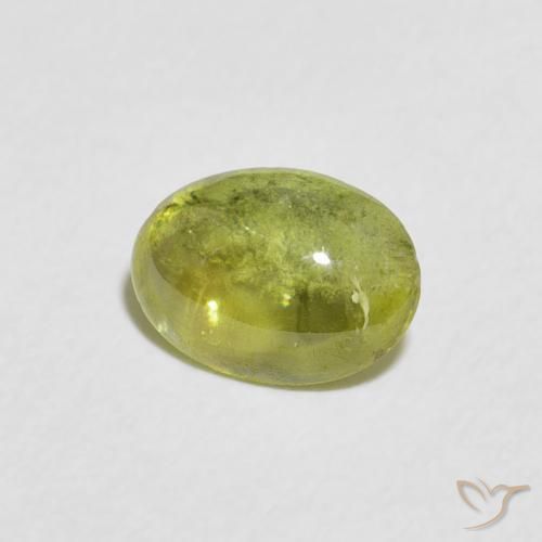 9,17 ctw natürlicher Warmes Waldgrün Sphene, Oval, Transparent