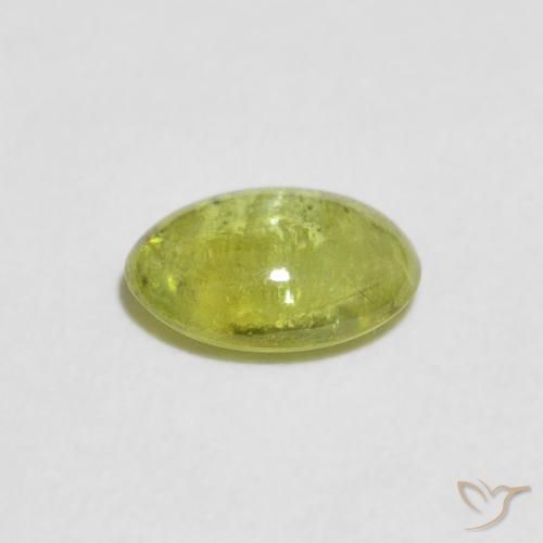9,17 ctw natürlicher Warmes Waldgrün Sphene, Oval, Transparent
