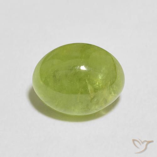 2.03ct Natürlicher Mittelgrün Sphene, Oval, Transparent
