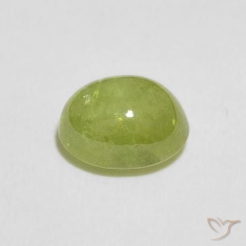 9,17 ctw natürlicher Lebendiges grün Sphene, Oval, Transparent