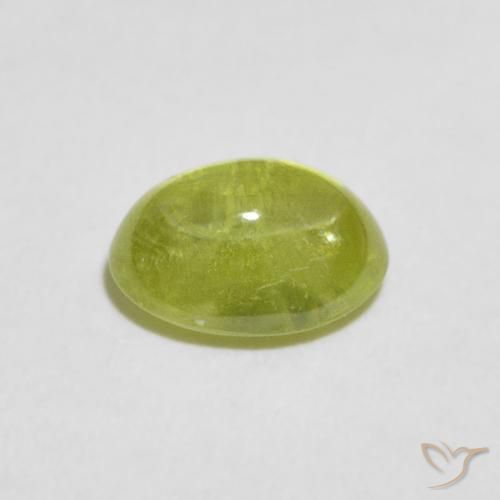 9,17 ctw natürlicher Olivgrün Sphene, Oval, Transparent